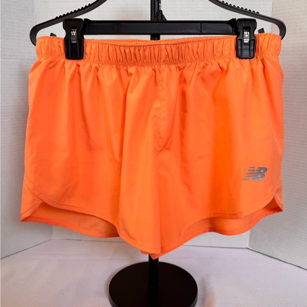 New Balance Neon Orange Running Shorts Women’s Medium Athletic Active